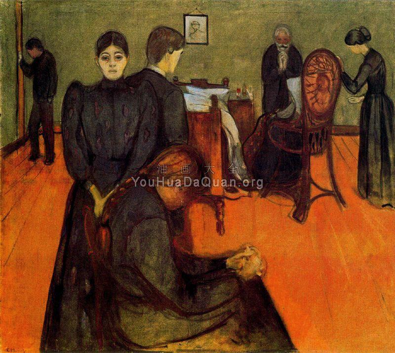 Death in the Sickroom - 爱德华·蒙克